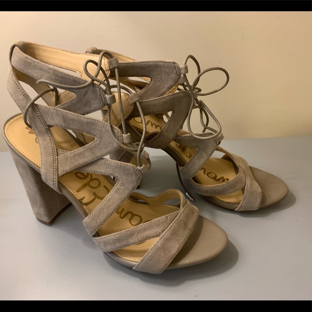 Sam Edelman Yardley Lace Up Suede Sandal - Picture 5 of 13